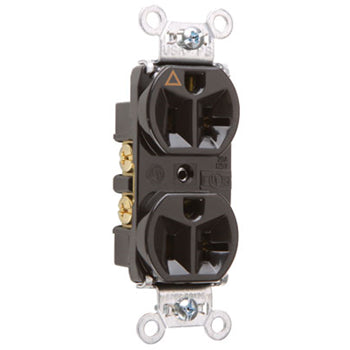 Pass And Seymour Receptacle Duplex 20A 125V Commercial Isolated Ground Black (IG5362BK)