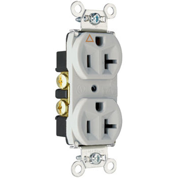 Pass And Seymour Receptacle Duplex 20A Commercial Isolated Ground Gray (IG5362GRY)