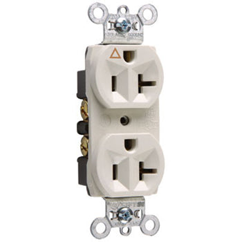 Pass And Seymour Receptacle Duplex 20A Commercial Isolated Ground White (IG5362W)