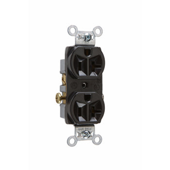 Pass And Seymour Receptacle Duplex 20A/125V Side Wire (CR20BK)