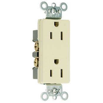 Pass and Seymour 26242GRY Receptacle Duplex SPLEX 15A 125V Side Wire ...