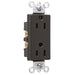 Pass And Seymour Receptacle Duplex SPLEX 15A 125V Side And Back Black (26252BK)