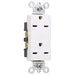 Pass And Seymour Receptacle Duplex SPLEX 15A 250V Side And Back White (26652W)