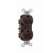 Pass And Seymour Receptacle Duplex Tamper-Resistant Back And Side Wire 15A/125V Brown (TR5262)