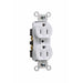 Pass And Seymour Receptacle Duplex Tamper-Resistant Back And Side Wire 15A/125V White (TR5262W)
