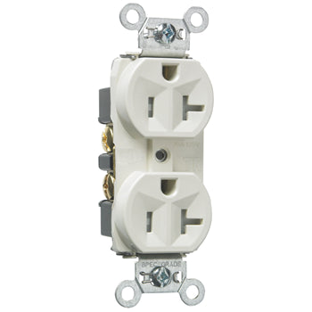Pass And Seymour Receptacle Duplex Tamper-Resistant Back And Side Wire 20A/125V Light Almond (TR5362LA)