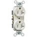 Pass And Seymour Receptacle Duplex Tamper-Resistant Back And Side Wire 20A/125V Light Almond (TR5362LA)