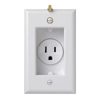 Pass And Seymour Receptacle Recessed Tamper-Resistant 15A/125V Gray With Plate (S3713TRGRY)
