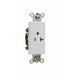 Pass And Seymour Receptacle Single SPLEX 20A 125V Side And Back Wire White (26361W)