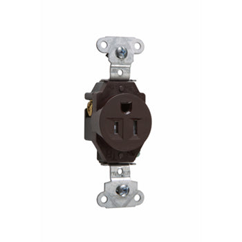 Pass And Seymour Receptacle Single Tamper-Resistant 15A/125V Brown (TR5251)