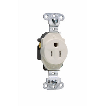 Pass And Seymour Receptacle Single Tamper-Resistant 15A/125V Light Almond (TR5251LA)