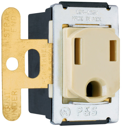 Pass And Seymour Receptacle Single 15A 125V Ivory (1432)