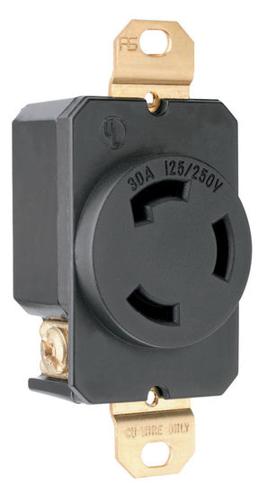 Pass And Seymour Receptacle Single 30A 125/250V Turnlok (3330)