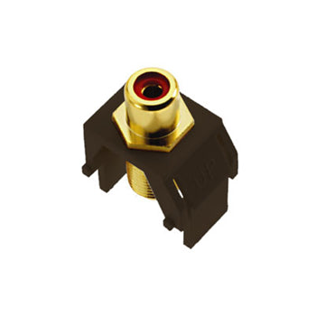 Pass And Seymour Red RCA To F-Connector Brown M20 (WP3462BR)