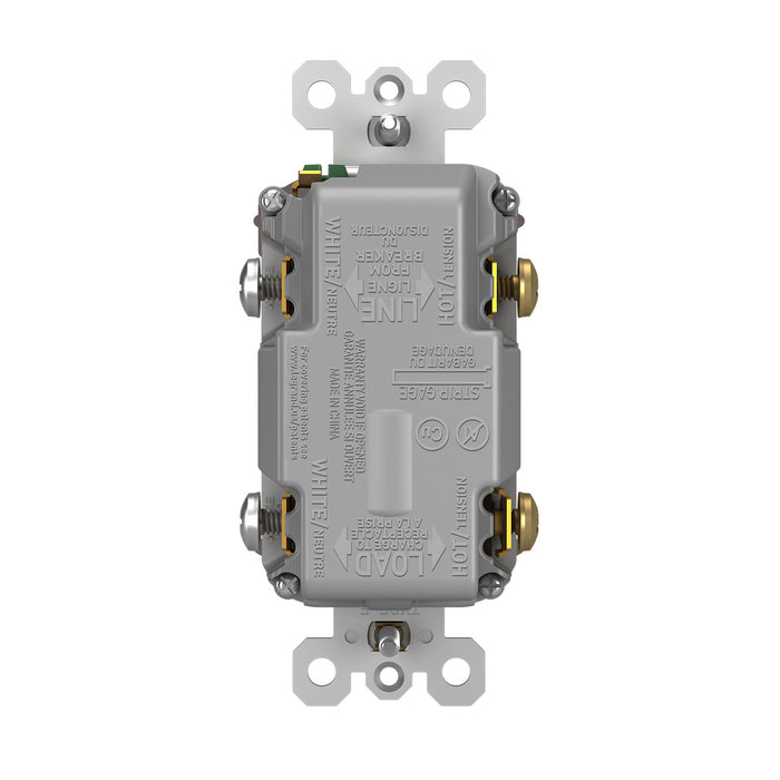 Pass and Seymour Self-Test GFCI Outlet Tamper-Resistant 20A With USB Type AC Brown  (2097TRUSBAC)