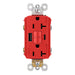 Pass and Seymour Self-Test GFCI Outlet Tamper-Resistant 20A With USB Type AC Red  (2097TRUSBACRED)