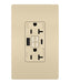 Pass and Seymour Self-Test GFCI Outlet Tamper-Resistant Weather-Resistant 20A With USB Type AC Ivory  (2097TRWRUSBACI)