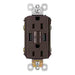 Pass and Seymour Self-Test GFCI Receptacle Tamper-Resistant 15A With USB Type AA Dark Bronze (1597TRUSBAADBC4)