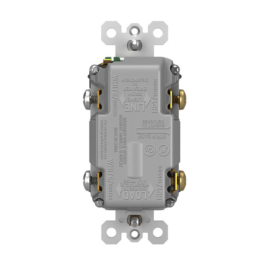 Pass and Seymour Self-Test GFCI Receptacle Tamper-Resistant 15A With USB Type AA Graphite (1597TRUSBAAGC4)