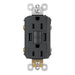 Pass and Seymour Self-Test GFCI Receptacle Tamper-Resistant 15A With USB Type AA Graphite (1597TRUSBAAGC4)