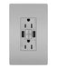 Pass and Seymour Self-Test GFCI Receptacle Tamper-Resistant 15A With USB Type AA Gray  (1597TRUSBAAGRY)