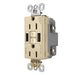 Pass And Seymour Self-Test GFCI Receptacle Tamper-Resistant 15A With USB Type AA Ivory (1597TRUSBAAI)