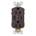 Pass and Seymour Self-Test GFCI Receptacle Tamper-Resistant 15A With USB Type AC Brown  (1597TRUSBAC)