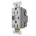 Pass and Seymour Self-Test GFCI Receptacle Tamper-Resistant 15A With USB Type AC Gray  (1597TRUSBACGRY)