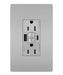 Pass and Seymour Self-Test GFCI Receptacle Tamper-Resistant 15A With USB Type AC Gray  (1597TRUSBACGRY)