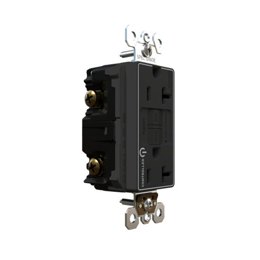 Pass and Seymour Self-Test GFCI Receptacle Tamper-Resistant Dual Controlled Black  (2097TRCDBK)