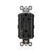 Pass and Seymour Self-Test GFCI Receptacle Tamper-Resistant Dual Controlled Black  (2097TRCDBK)