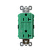 Pass and Seymour Self-Test GFCI Receptacle Tamper-Resistant Dual Controlled Green  (2097TRCDGN)