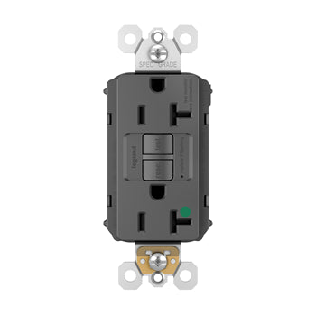 Pass And Seymour Self-Test PlugTail GFCI Receptacle Hospital Grade Tamper-Resistant 20A (PT2097HGTRBK)