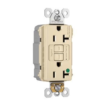 Pass And Seymour Self-Test PlugTail GFCI Receptacle Hospital Grade Tamper-Resistant 20A Ivory (PT2097HGTRI)