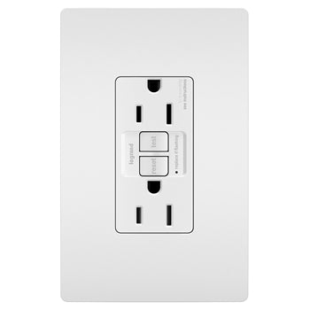Pass And Seymour Self-Test PlugTail GFCI Receptacle 15A White (PT1597W)