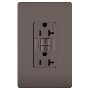 Pass And Seymour Self-Test PlugTail GFCI Receptacle 20A Brown (PT2097)