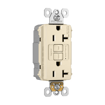 Pass And Seymour Self-Test PlugTail GFCI Receptacle 20A Light Almond (PT2097LA)