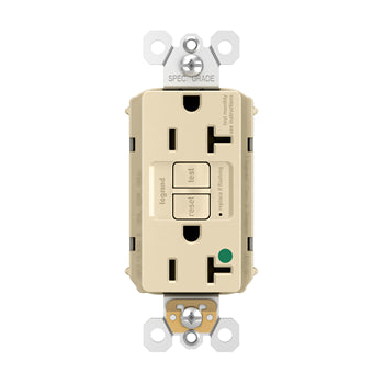 Pass And Seymour Self-Test PlugTail GFCI Hospital Grade Receptacle 20A Ivory (PT2097HGI)