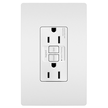 Pass And Seymour Self-Test PlugTail GFCI Receptacle Tamper-Resistant 15A White (PT1597TRW)