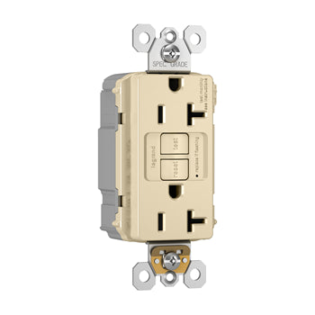 Pass And Seymour Self-Test PlugTail GFCI Receptacle Tamper-Resistant 20A Ivory (PT2097TRI)