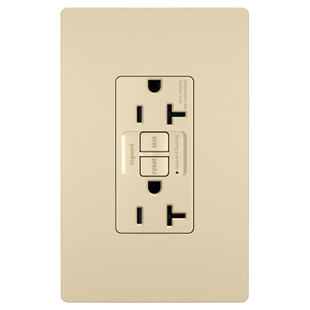 Pass And Seymour Self-Test PlugTail GFCI Receptacle Tamper-Resistant 20A Ivory (PT2097TRI)