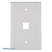 Pass And Seymour 1-Gang Oversized Wall Plate 1 Port White (WP3301WH)