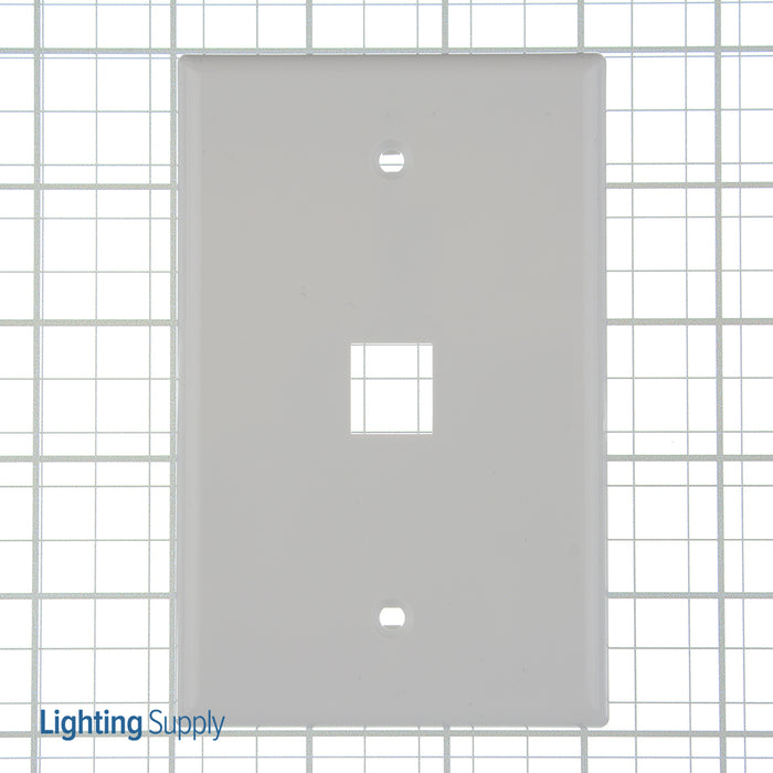 Pass And Seymour 1-Gang Oversized Wall Plate 1 Port White (WP3301WH)