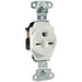 Pass And Seymour Single Receptacle 15A 250V Side Wire White (5651W)