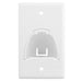Pass And Seymour 1-Gang Hinged Bull Nose Wall Plate White (WP9001WH)