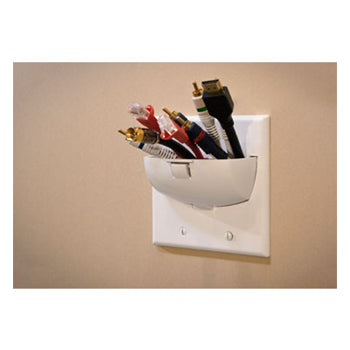 Pass And Seymour 1-Gang Hinged Bull Nose Wall Plate White (WP9001WH)