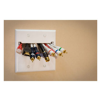 Pass And Seymour 1-Gang Hinged Bull Nose Wall Plate White (WP9001WH)