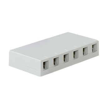 Pass And Seymour Six Port Surface Box White (WP3506WH)