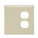 Pass And Seymour Smooth Junior Jumbo Wall Plate 1-Gang Duplex 1-Gang Blank Ivory (SPJ138I)