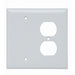 Pass And Seymour Smooth Junior Jumbo Wall Plate 1-Gang Duplex 1-Gang Blank White (SPJ138W)